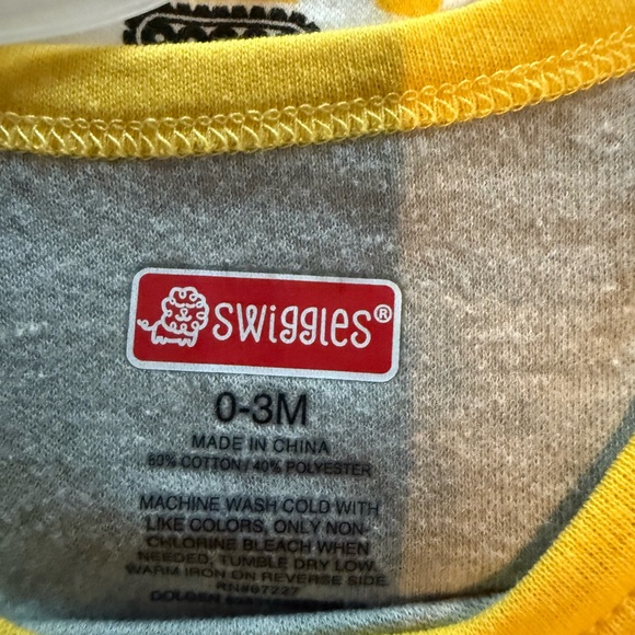 Swiggles Baby Boy 3-Piece Outfit Set 0-3M “I Dig Mommy” Onsies & Pants - Picture 2 of 6